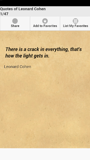 Quotes of Leonard Cohen