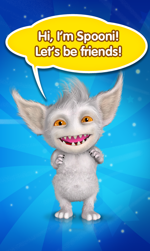 Android application Talking Friend Spooni FREE FUN screenshort