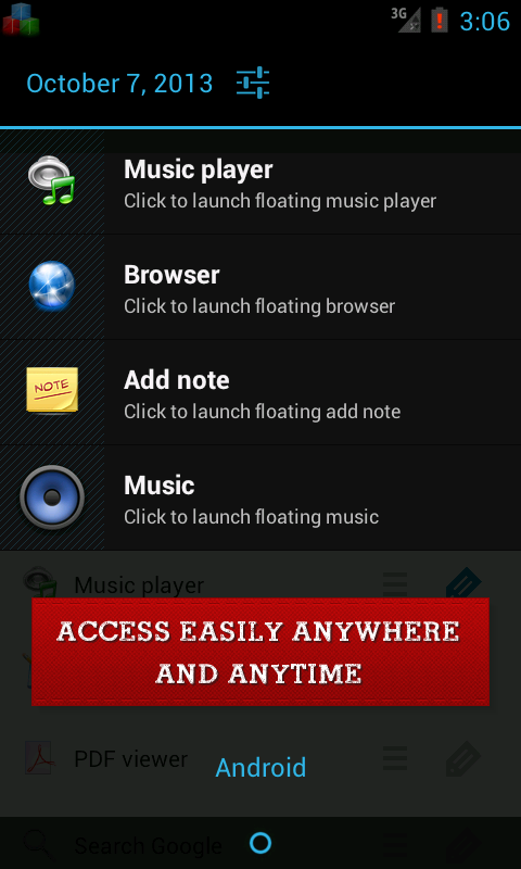 Floating Apps (multitasking) - screenshot