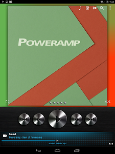 Screenshot Poweramp skin Dark Metallic v1.5