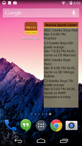 Monroe Sports Center App