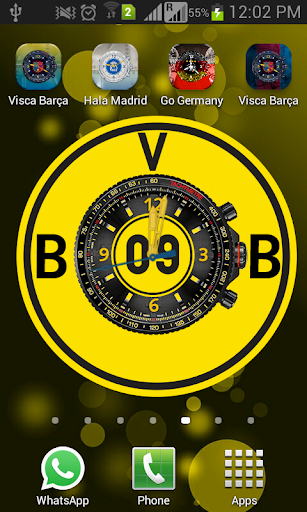 Borussia Clock Live Wallpaper