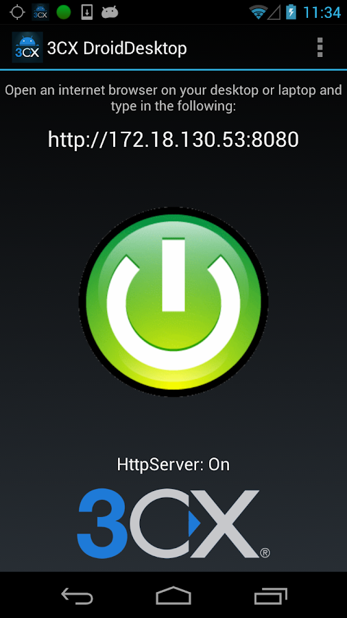 3CX DroidDesktop - screenshot