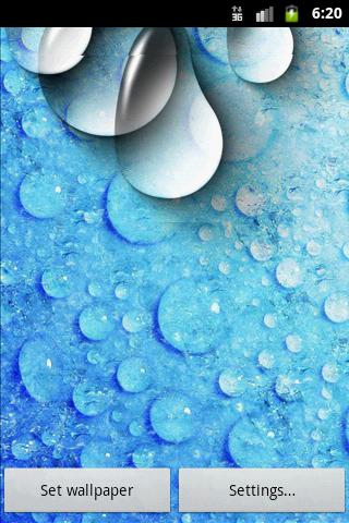 WATER DROPS LIVE WALLPAPER HD