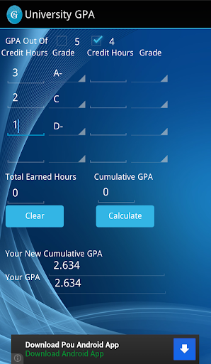 University GPA