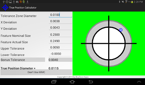 【免費商業App】True Position Calculator-APP點子