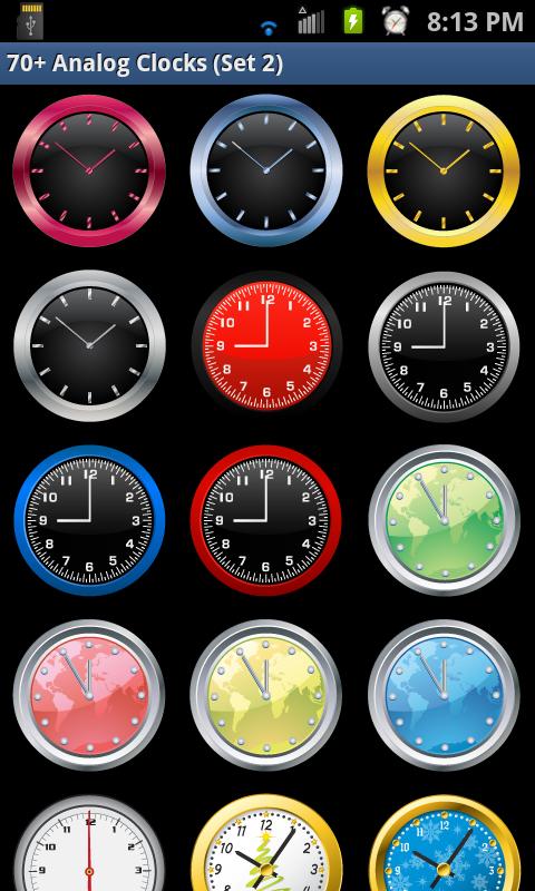 70+ Analog Clocks (Set 2) Screen 3
