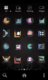 Free DarkUnique LINE Launcher theme APK for Android