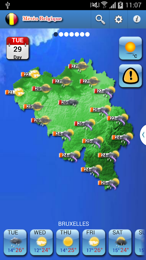 Météo Belgique Android Apps on Google Play
