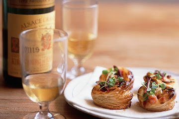 Mini bacon and cheese pastries