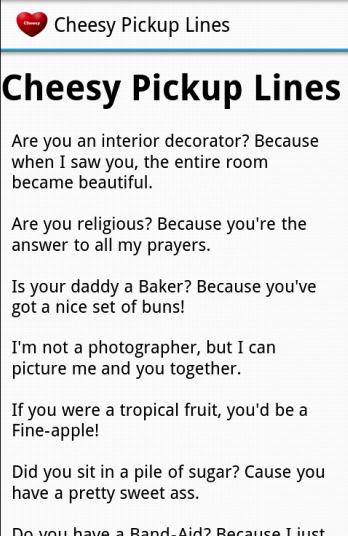 Top pick up lines for online dating