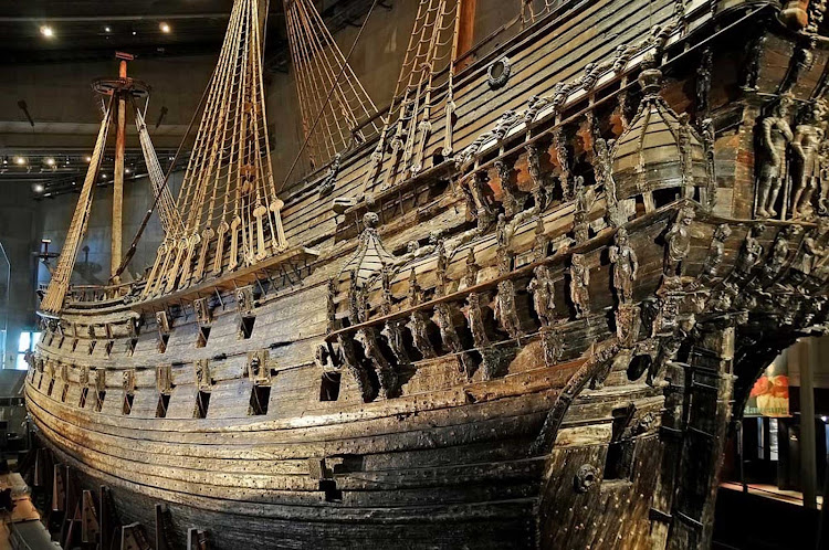 The Vasa, a 17th century Swedish warship at the Vasa Museum in Stockholm, Sweden.