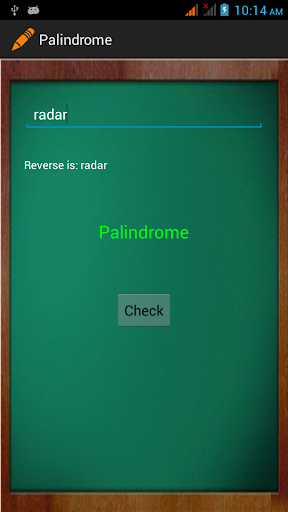 Palindrome checker