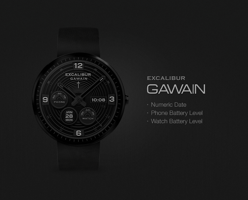 Gawain watchface by Excalibur Screen 2