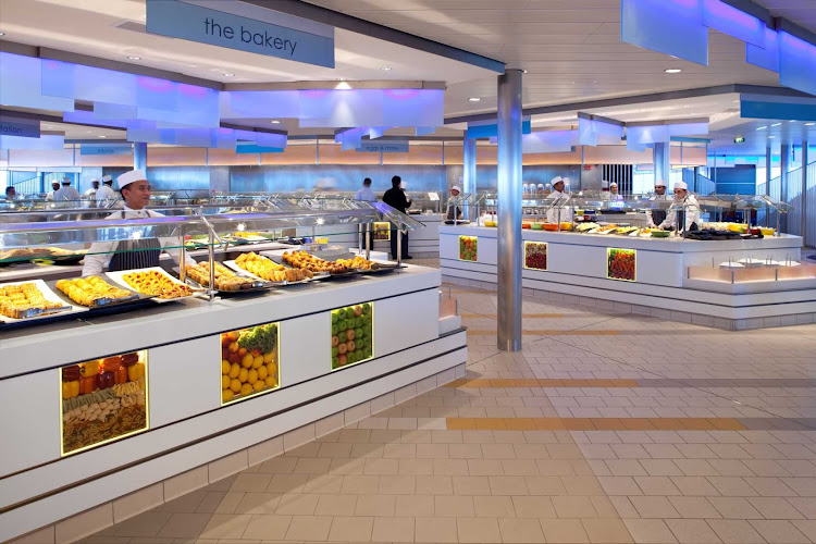 The Ocean View Cafe on Celebrity Eclipse prepares fresh-baked goods daily.