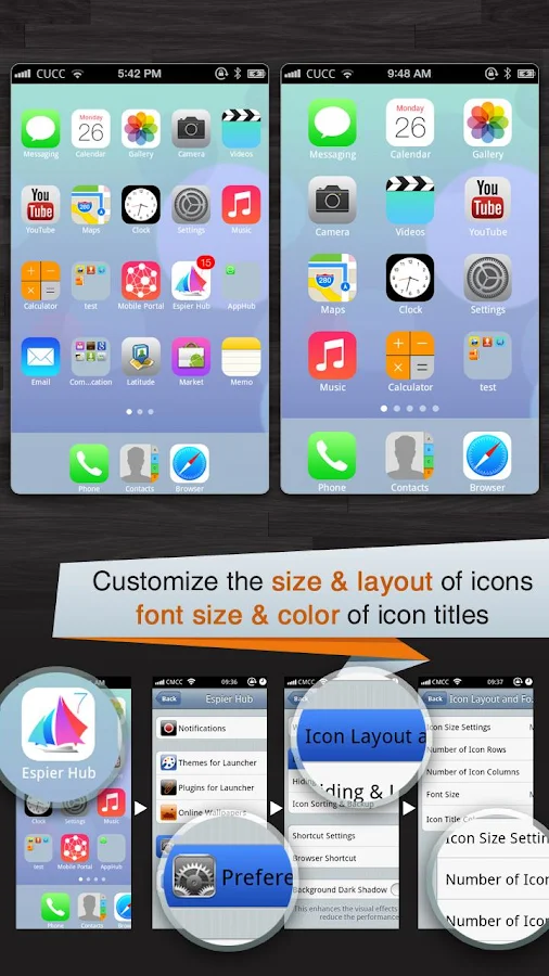 Espier Launcher iOS7 - screenshot