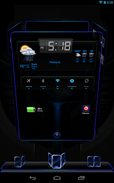 Next Launcher 3D Black n Blackのおすすめ画像3