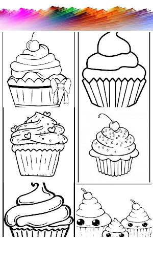 Cupcakes Coloring