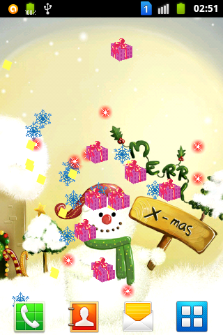 【免費個人化App】Christmas Snowman LiveWallpape-APP點子