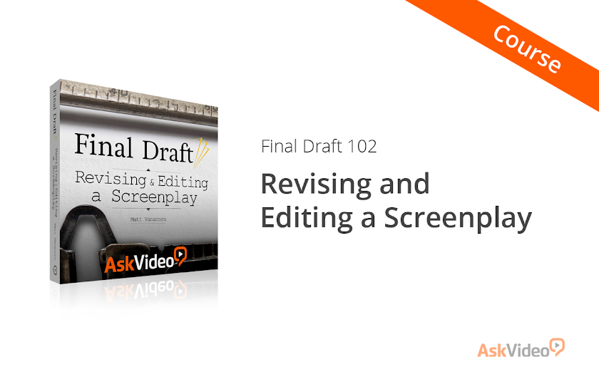 Revise &amp; Edit in Final Draft Screen 1