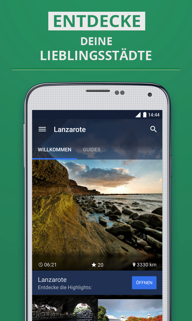 Lanzarote Premium Guide Screen 1