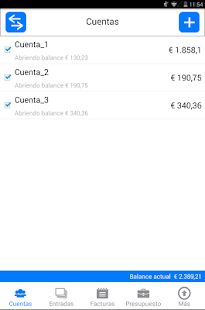 Captura de pantalla de la aplicacion Android Money Log : Budget Manager