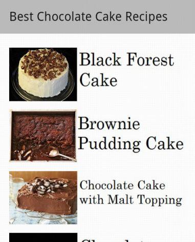 Tasty Chocolate Cake Recipes