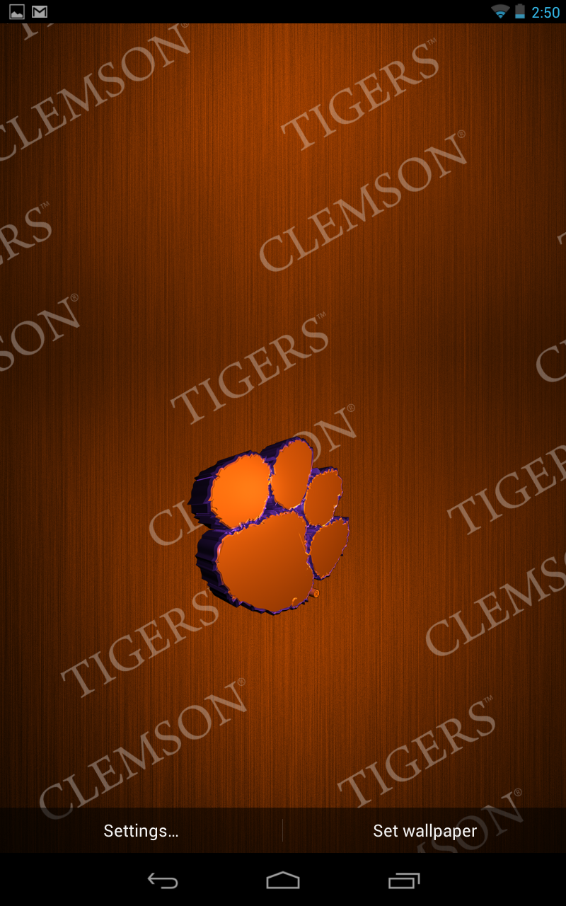 Clemson Live Wallpaper Hd Android Reviews At Android