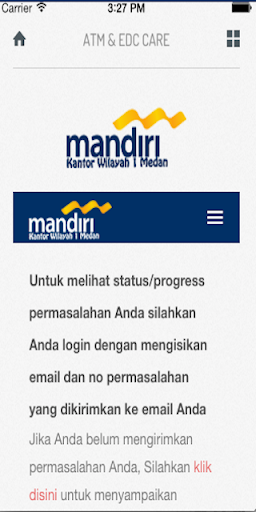 【免費通訊App】ATM & EDC Care Mandiri Wil 1-APP點子