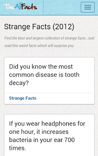 Strange Facts