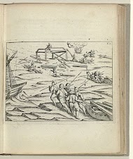 Slepen van hout op sledes en bouw van het Behouden Huys, 1596