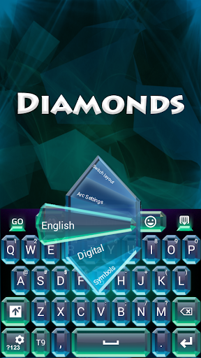 GO Keyboard Diamonds