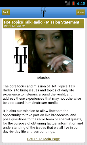 Hot Topics Talk Radio