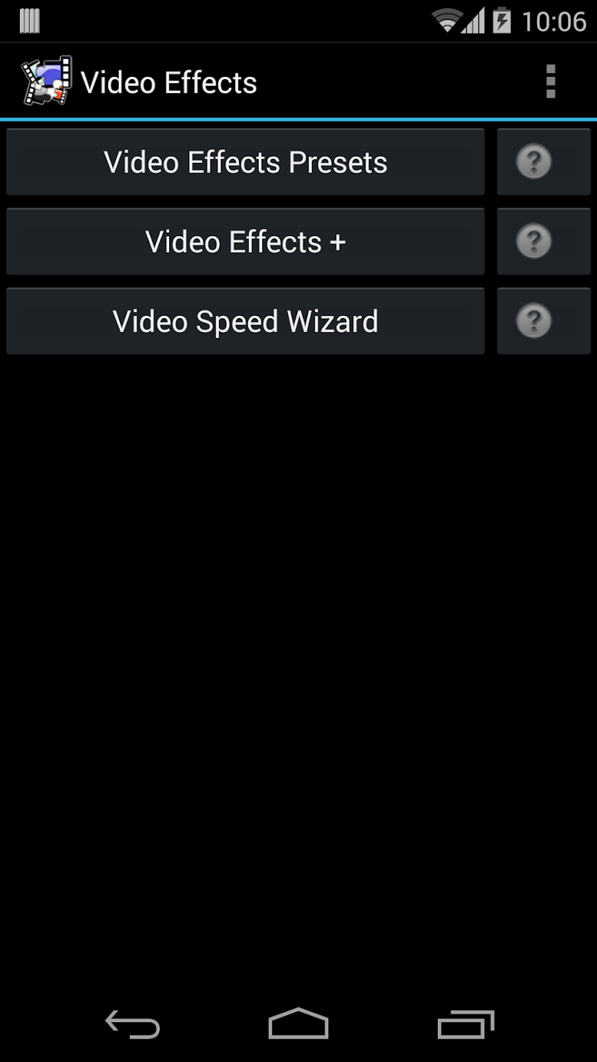 Video Effects + Screen 1