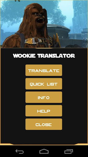 Star Wars Wookie Translator