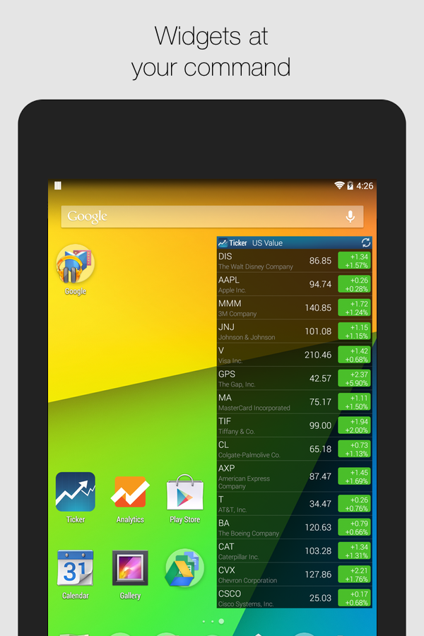Free Desktop Stock Ticker Download caveget
