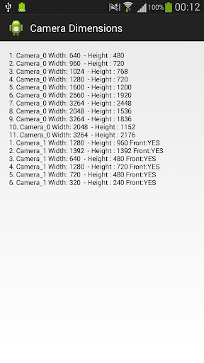 CameraDimensions