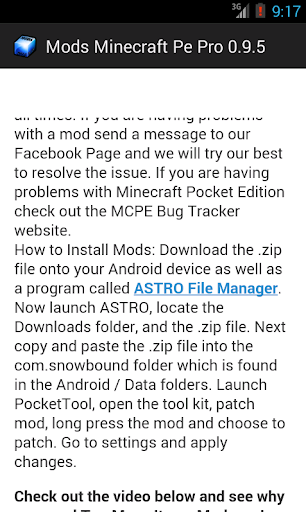 Mods Minecraft Pe Pro 0.9.5