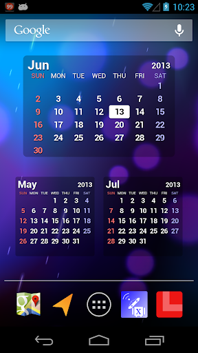 S2 Calendar Widget - Full