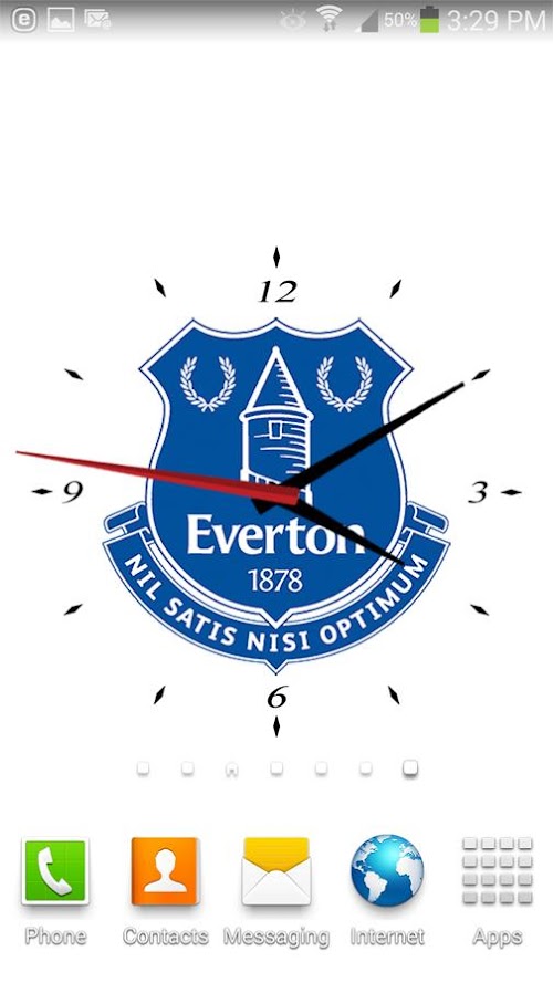 Android application Everton FC Analog Clock screenshort