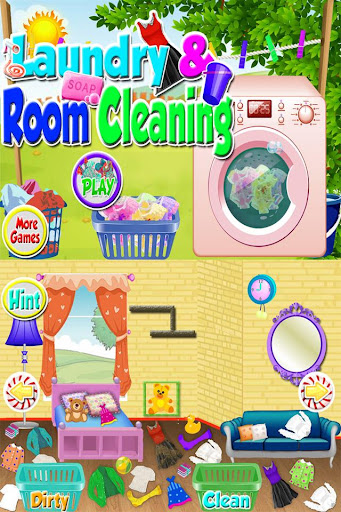 洗洗衣服游戏为孩子们