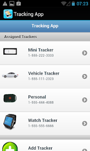 Tracking App Screen 2