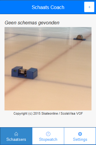 Android application Speedskate coach screenshort