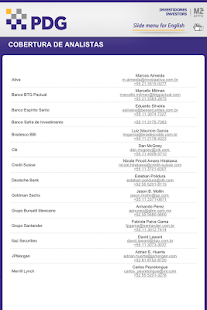 Relações com Investidores PDG Screenshots 2