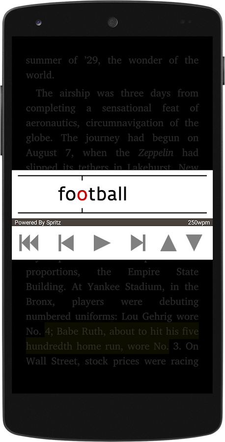 SpeedRead With Spritz- screenshot SpeedRead With Spritz- screenshot