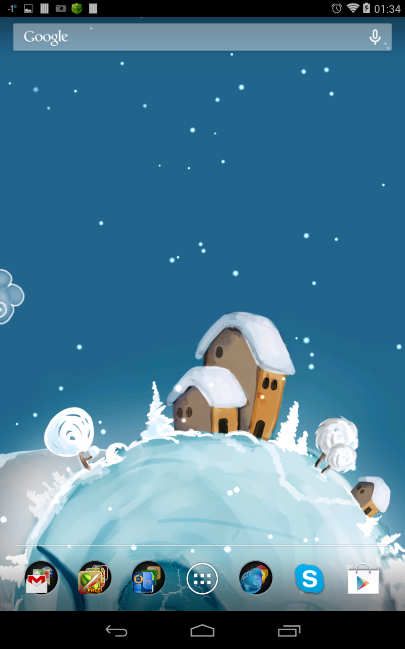 Winter Planet Live Wallpaper Screen 2