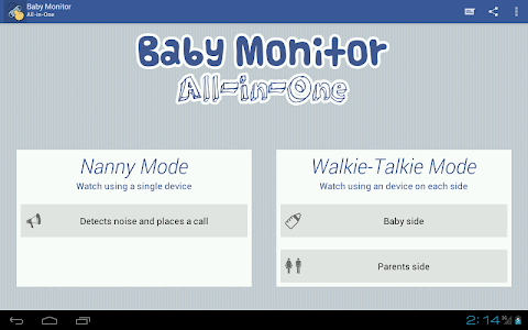 Screenshot Baby Monitor All-In-One v3.4.2