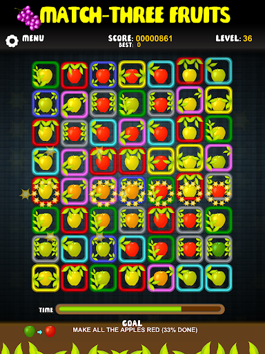 【免費街機App】Match Three Fruits Game-APP點子