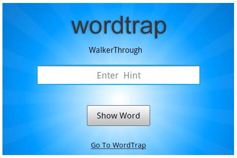 WordTrap WalkerThrough Hint