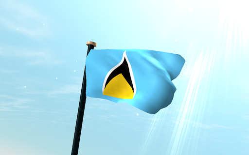 免費下載個人化APP|聖盧西亞旗3D動態桌布 app開箱文|APP開箱王